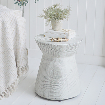 Inspired by the weathered textures of driftwood, the Whitehaven Table adds relaxed coastal beauty to any beach house interior.